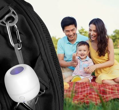 Stérilisateur tétine discret pour les sorties en famille