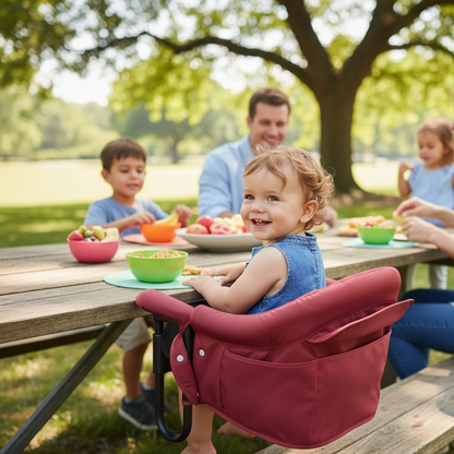 Siège pour table bébé sûr & pliable