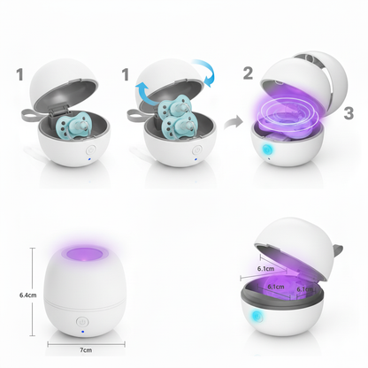 Stérilisateur tétine discret pour les sorties en famille