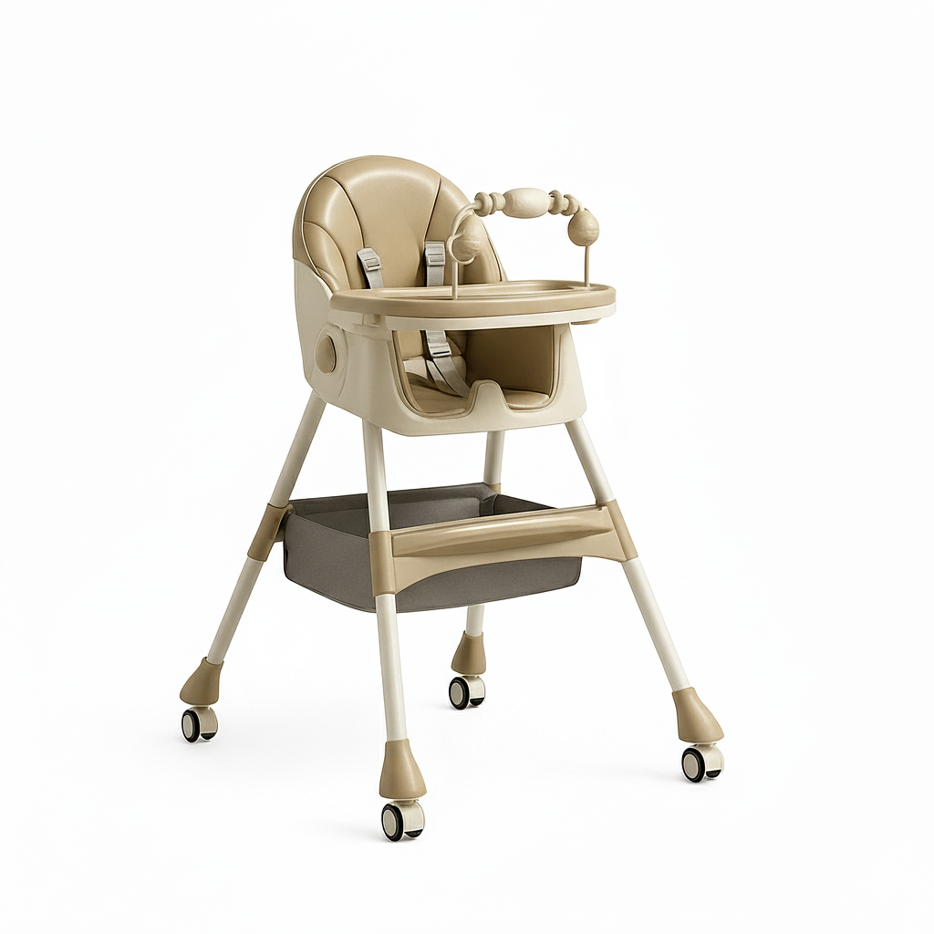 Chaise haute bébé évolutive pliable